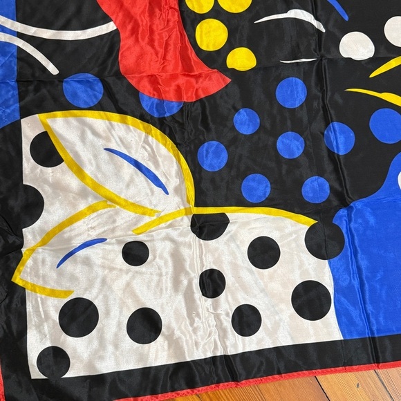 Specialty House Silk Organic Floral MCM Silk Scarf Large Square - Picture 2 of 7